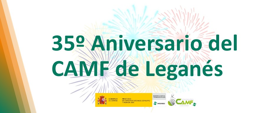 cartel del 35 aniversario del Camf de Leganés.