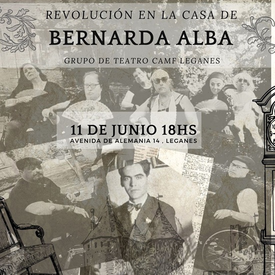 Cartel de la obra «La casa de Bernarda Alba».